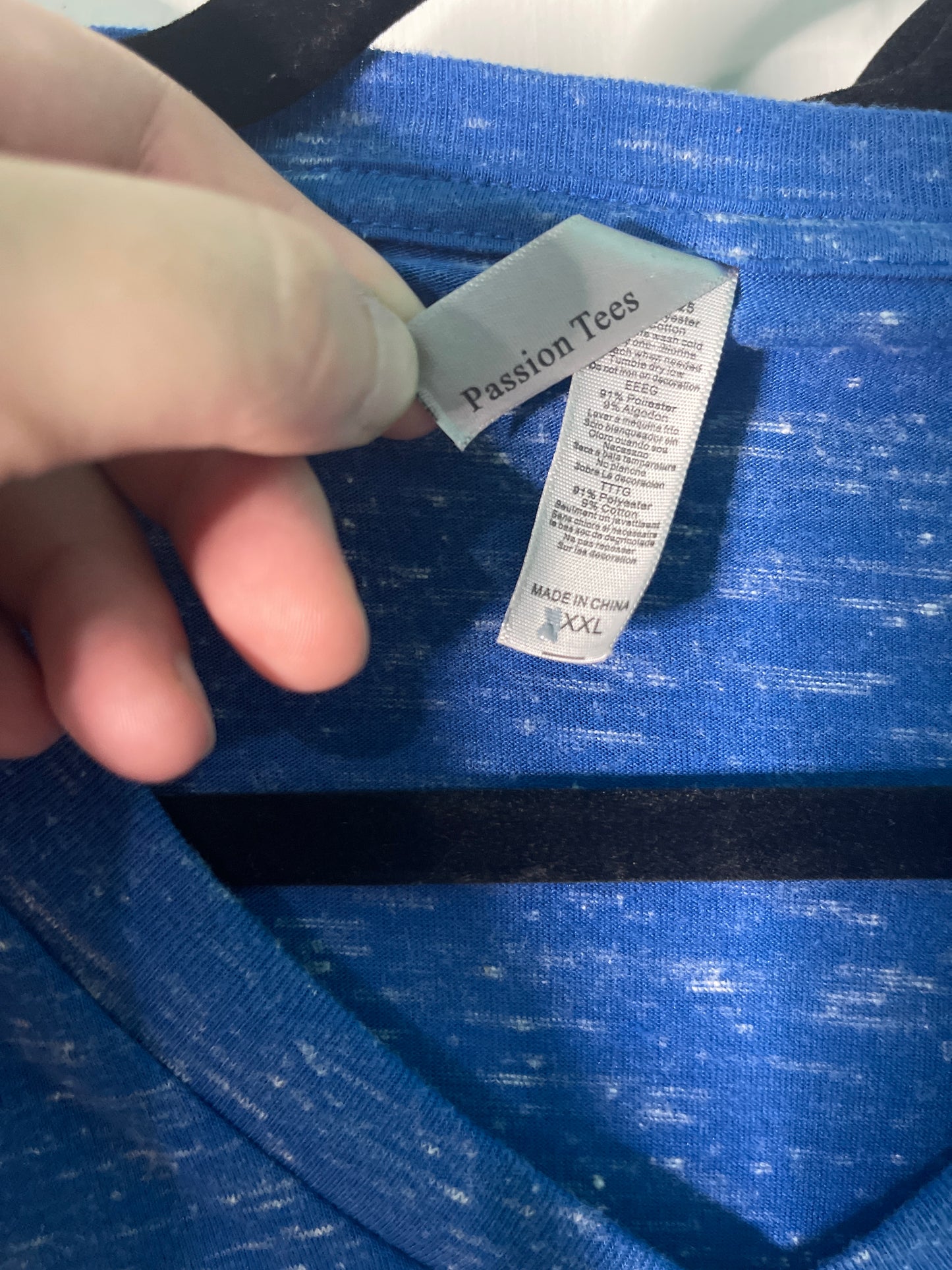 Blue "Las Vegas"Graphic T-Shirt