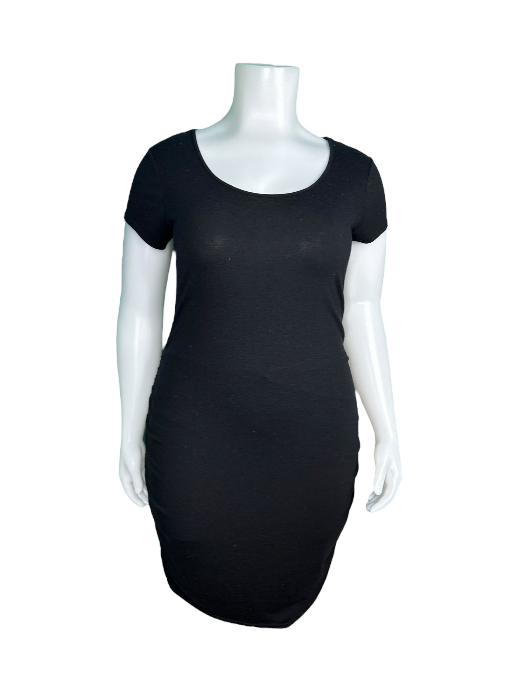 Forever 21 Black T Shirt Dress Black Bodycon Short-Sleeved Dress Chubby Fem Thrift Forever 21 Black T Shirt Dress Black Bodycon Short-Sleeved Dress Chubby Fem Thrift