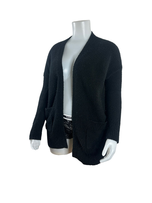 Black Open Cardigan