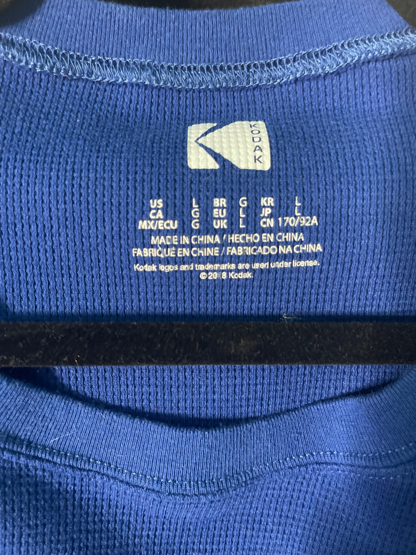 Royal Blue Long Sleeve Crop Top