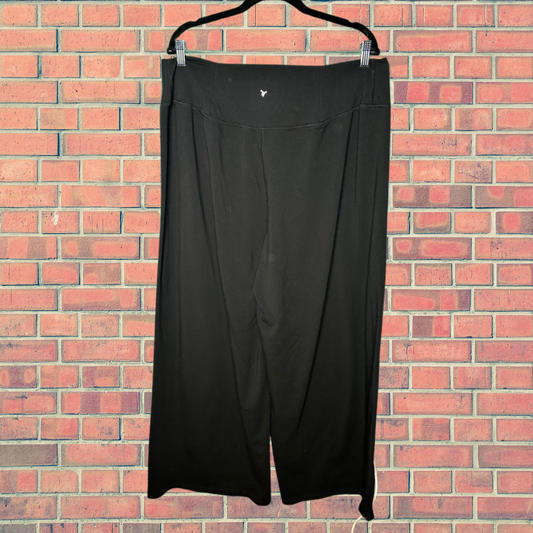 Black Wide Leg Athletic Pants