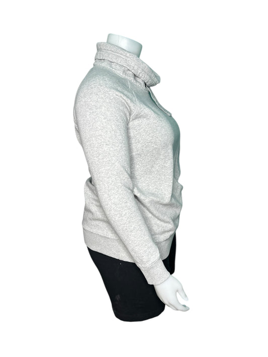 Grey Mock Neck Long Sleeved Sweater