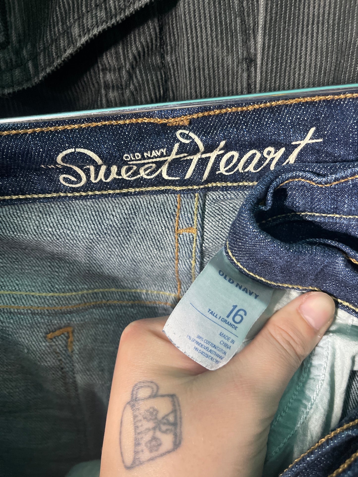 Dark Blue Sweetheart Jeans