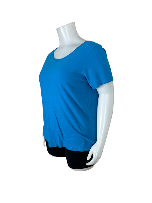 Blue Crewneck Short Sleeved T-Shirt