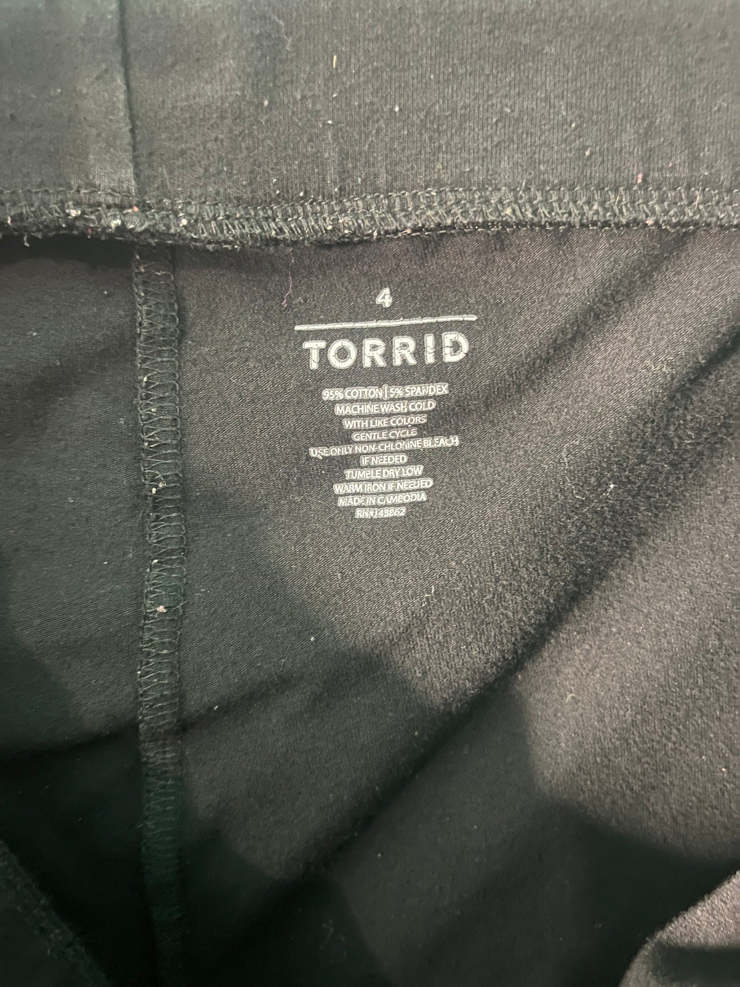 Black Distressed Leggings