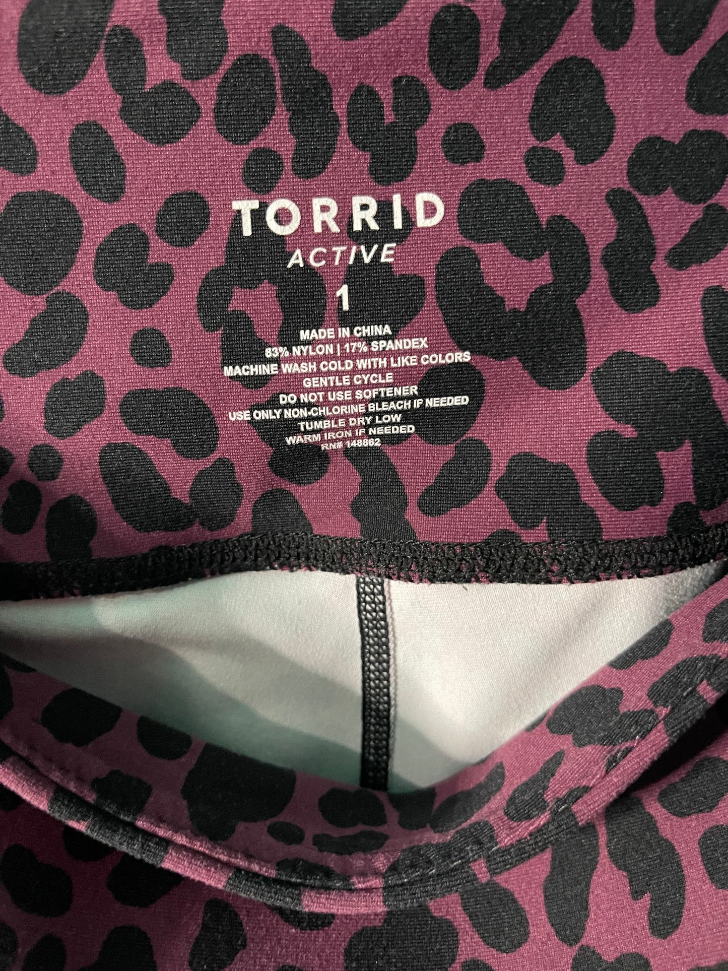 Purple, Yellow and Black Cheetah Print Athletic Leggings