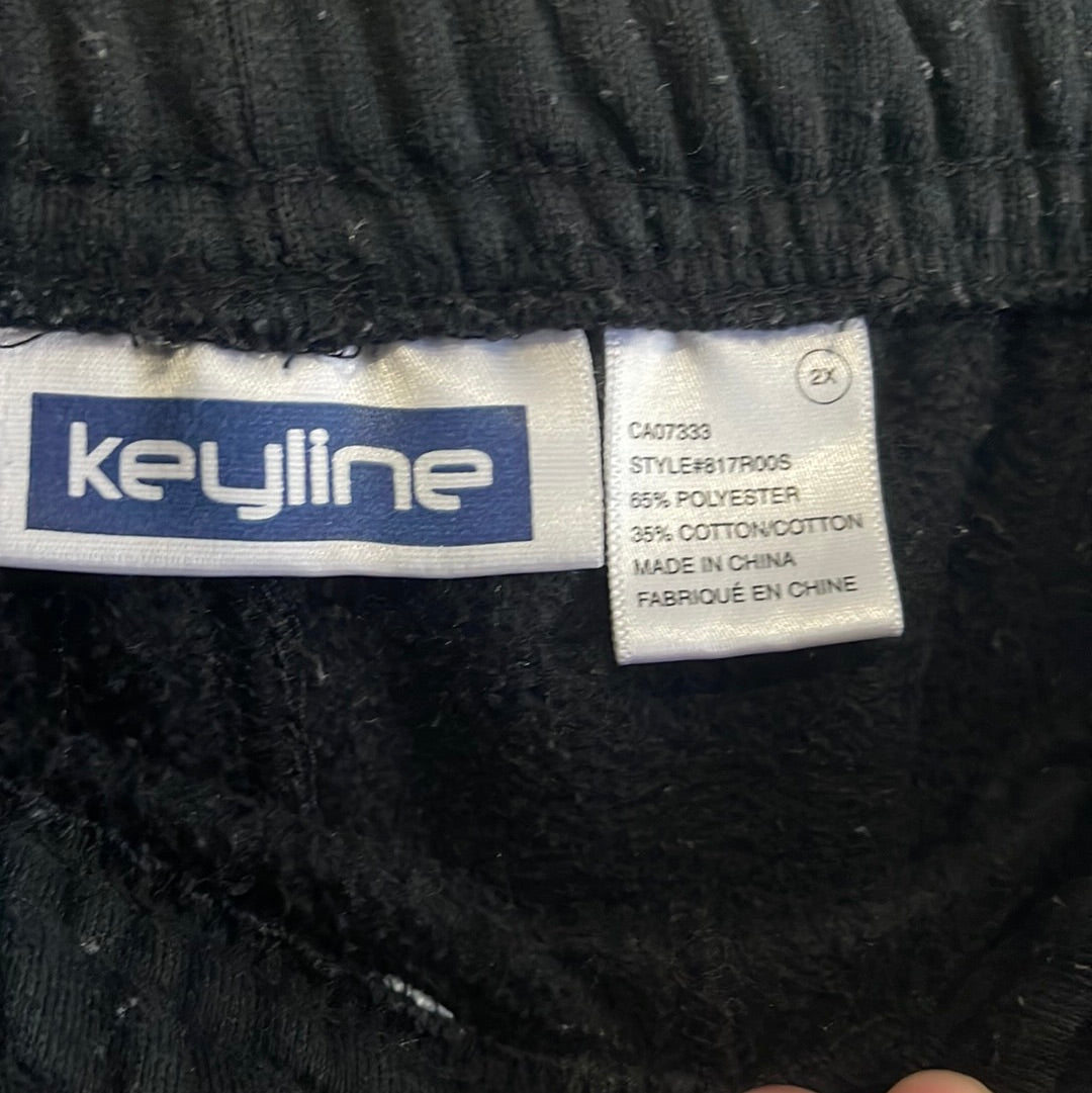“Keyline” Black Sweatpants (2X)