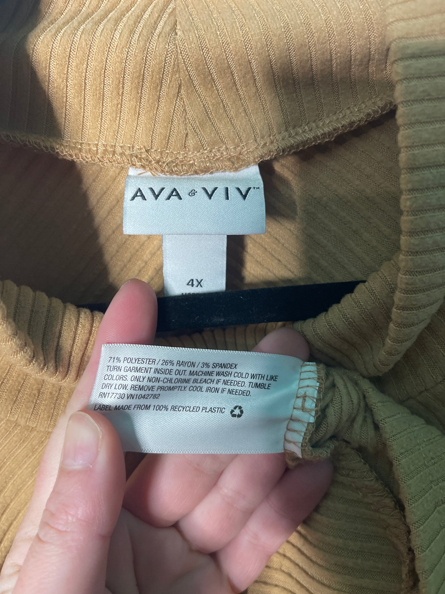 Cream Long Sleeved Turtleneck Sweater