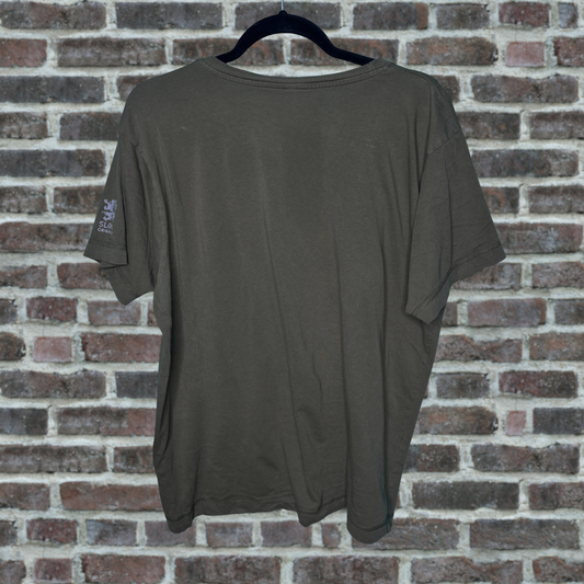 Dark Green "Blow Me" Graphic" Short T-Shirt