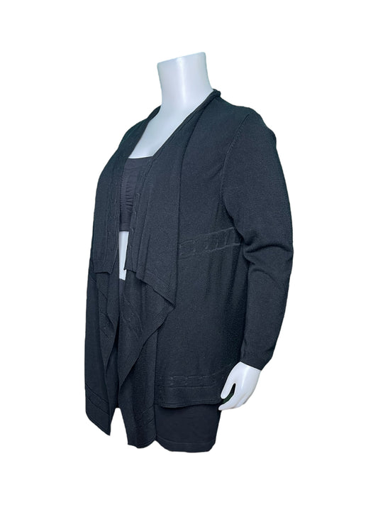Black Waterfall Cardigan