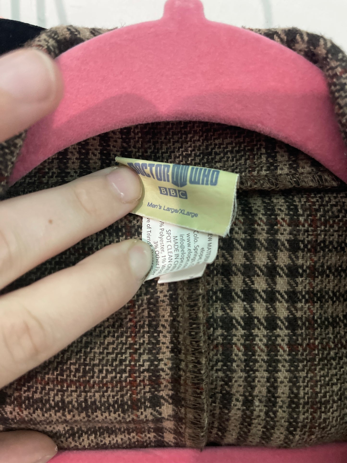 Brown and Cream Plaid Blazer