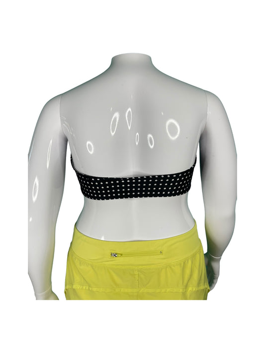 Black w/ White Small Polkadot Strapless Swim Toop