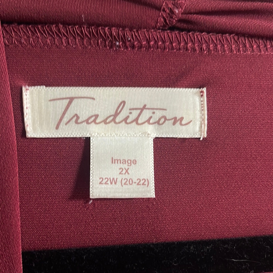 Burgundy Vintage Long Sleeved. Blouse Cardigan