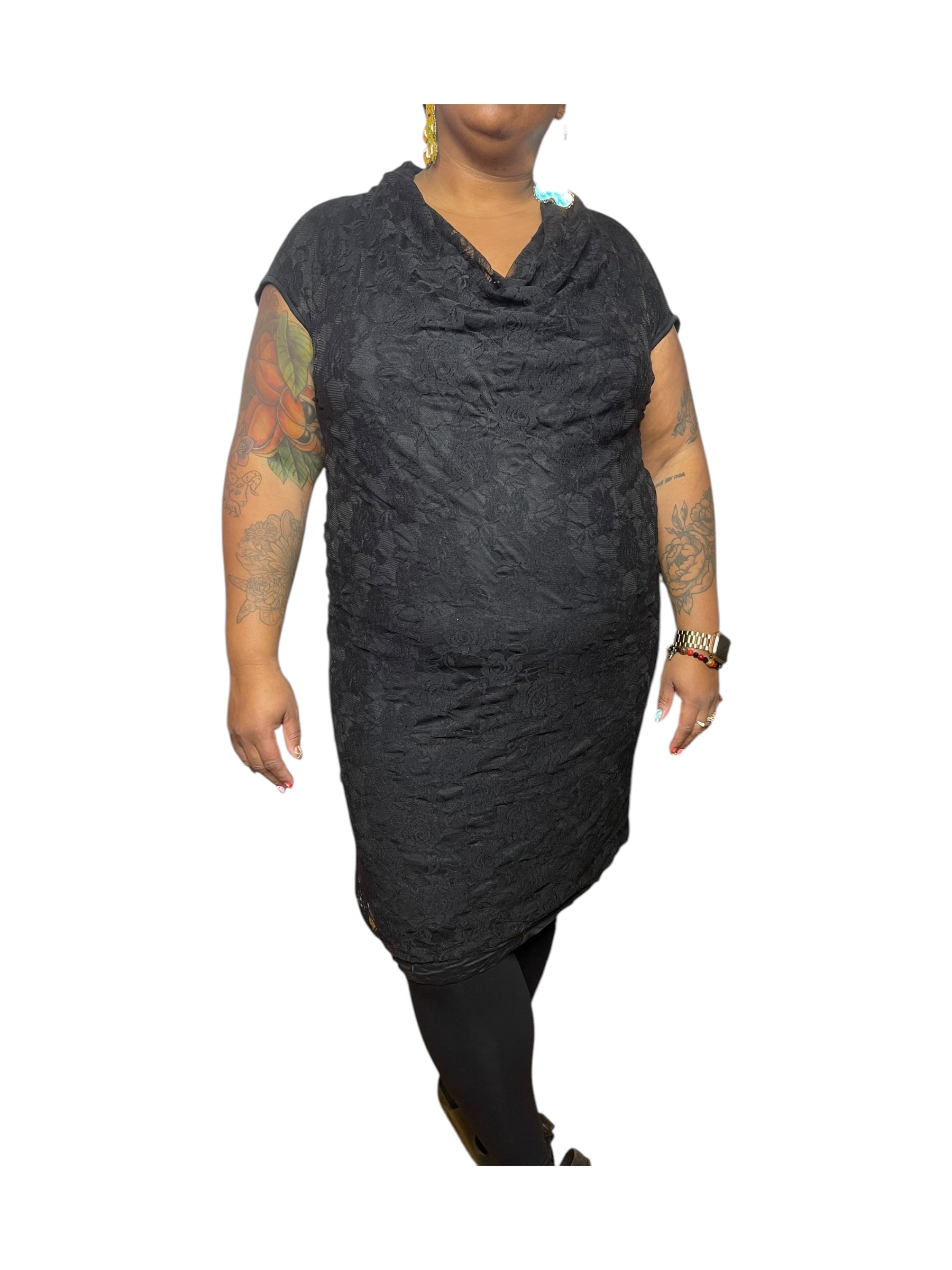 Black Lace Bodycon Dress Chubby Fem Thrift Black Lace Bodycon Dress Chubby Fem Thrift