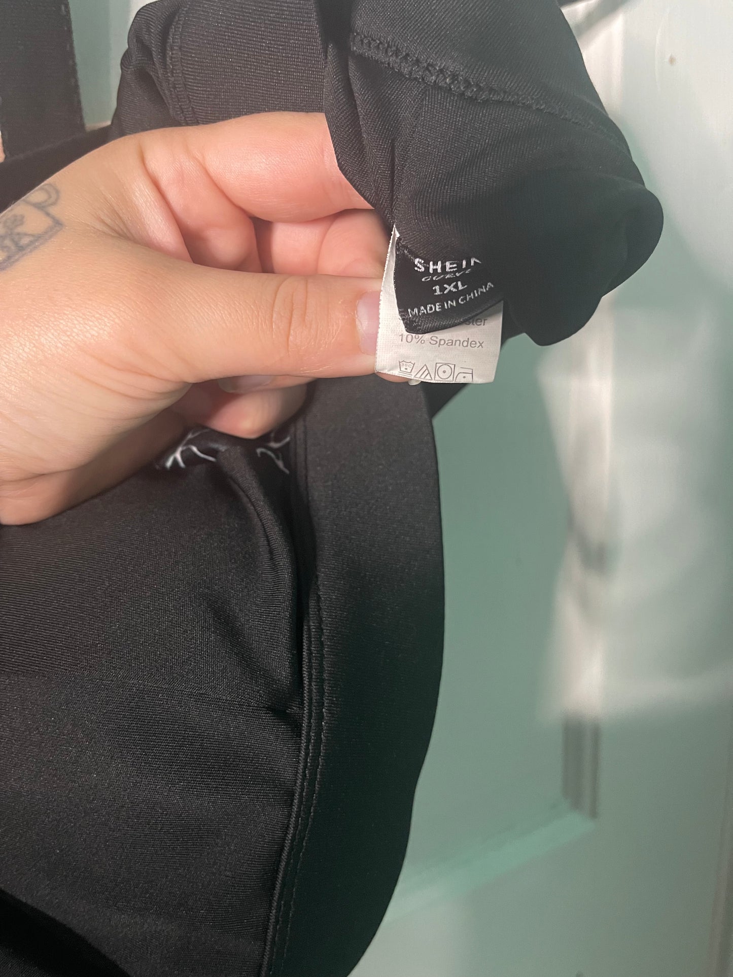 Black w/White Sports Bra