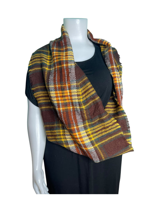 Brown, Orange & Tan Infinity Scarf