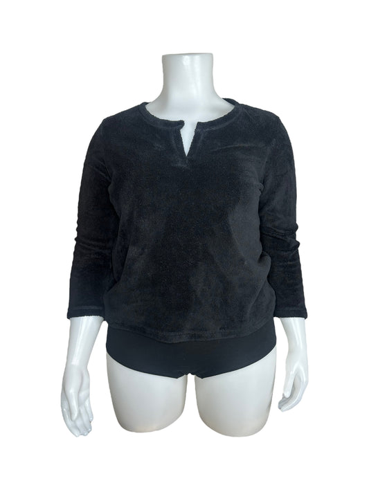 Soft Black Long Sleeve Top