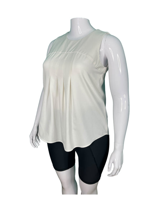 White Sleeveless Blouse