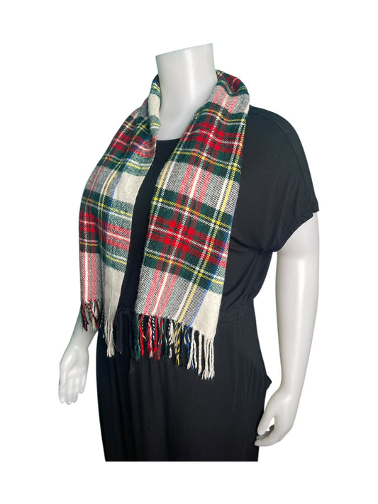 Green, White & Red Scarf