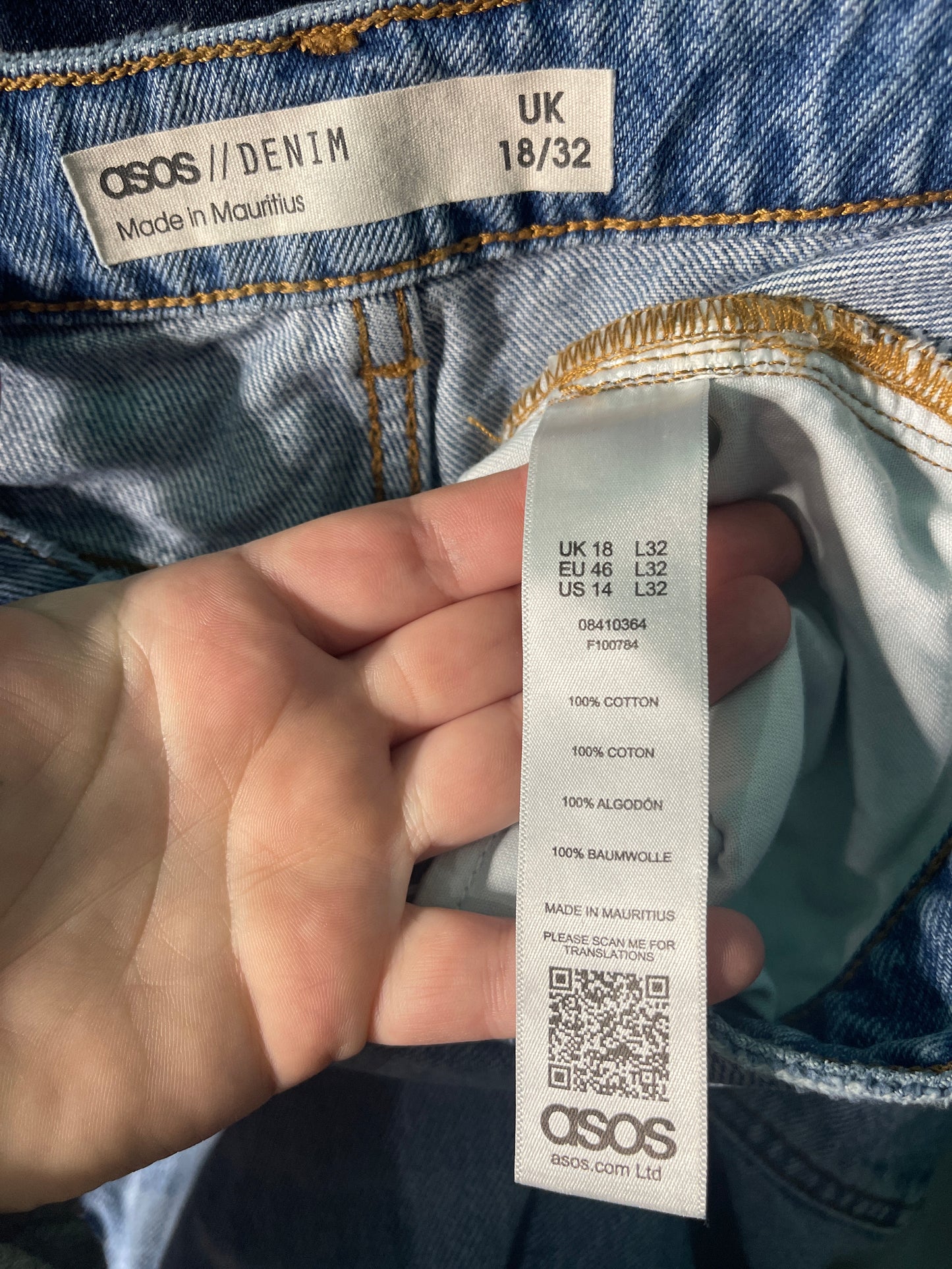 Dark Blue Distressed Denim