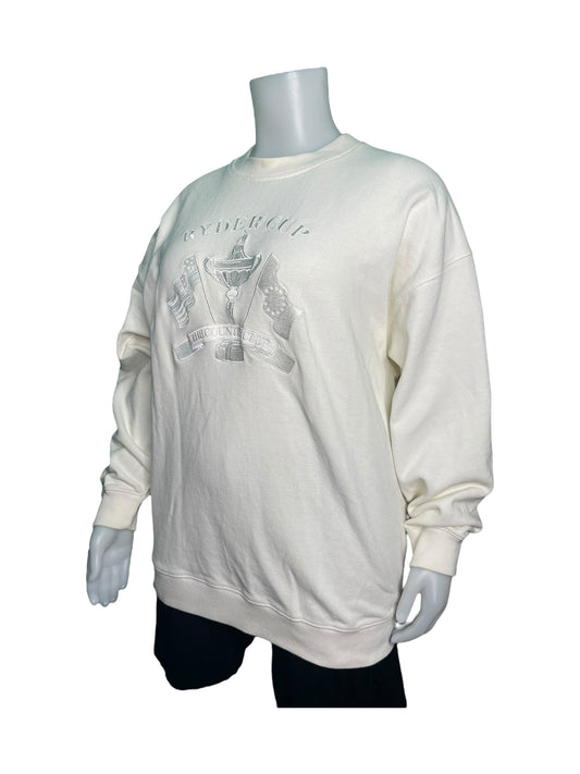 Cream w/ Embroidered Graphic Design