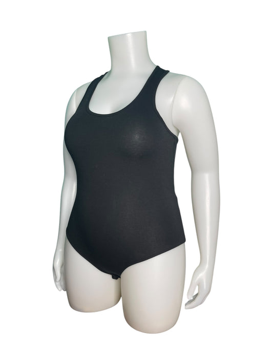 Black Racerback Sleeveless Bodysuit