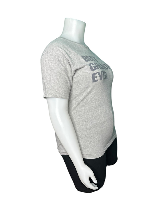 Grey "Best Grandpa Ever" Graphic T-Shirt