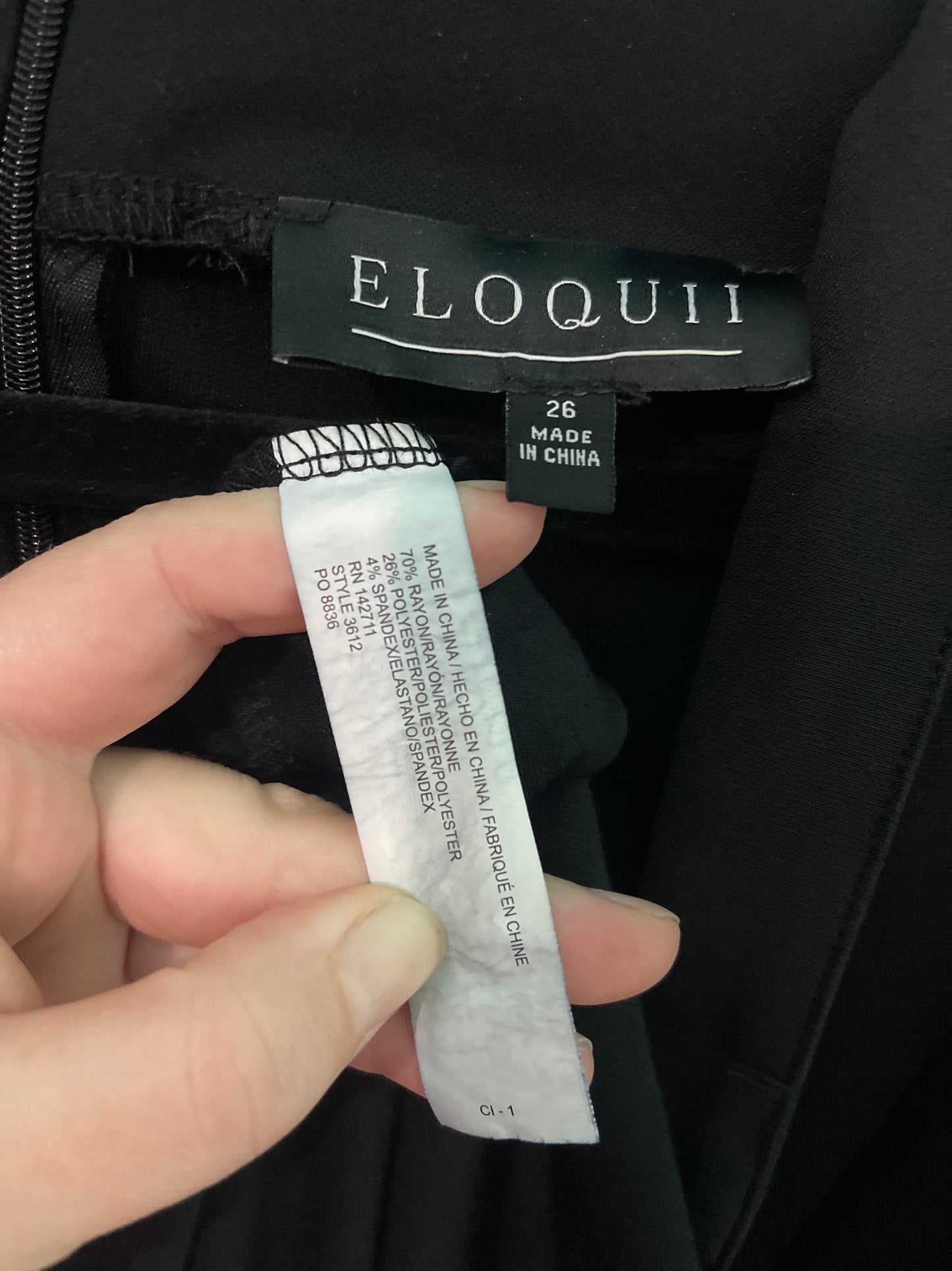 Black V-Neck Long Sleeved Blazer