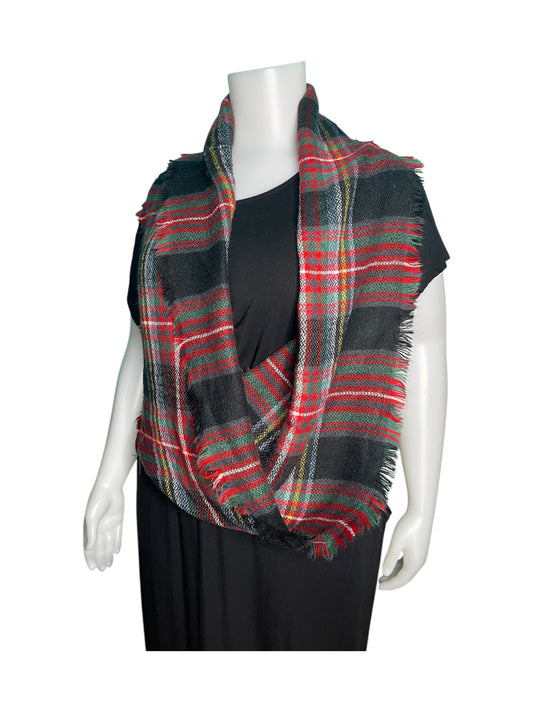 Black, Red & Blue Infinity Scarf