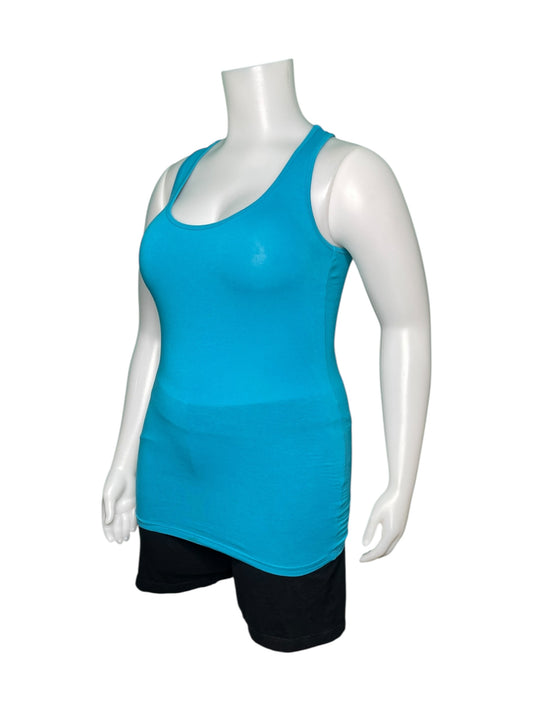 Blue Sleeveless Tank Top