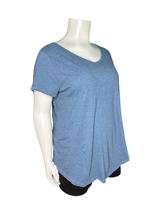 Blue V neck T-Shirt