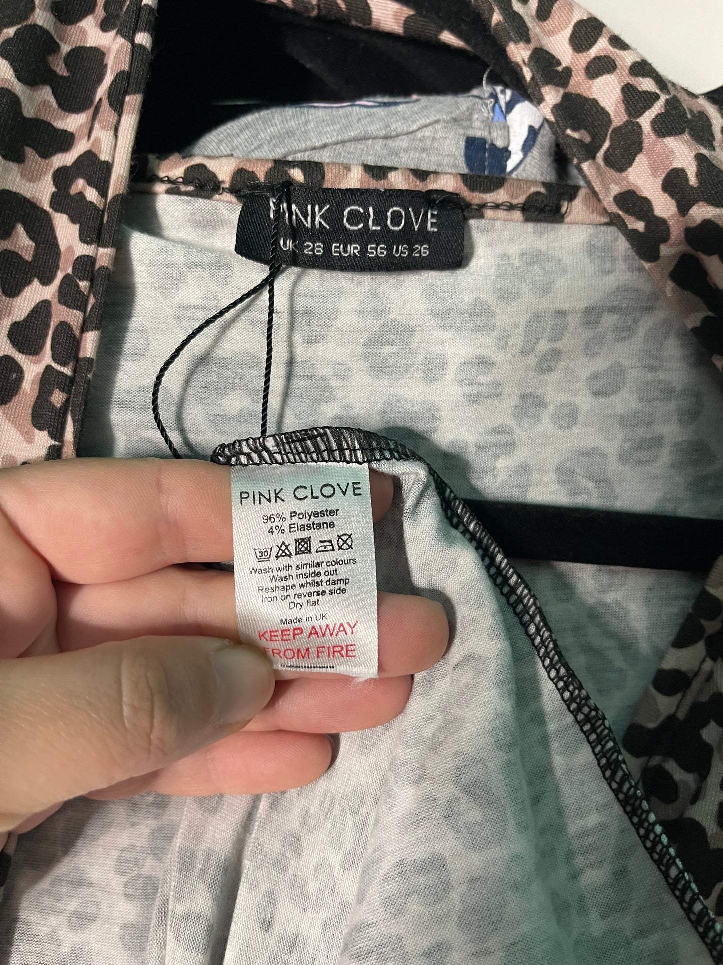 Brown and Black V-neck Cheetah Print Romper