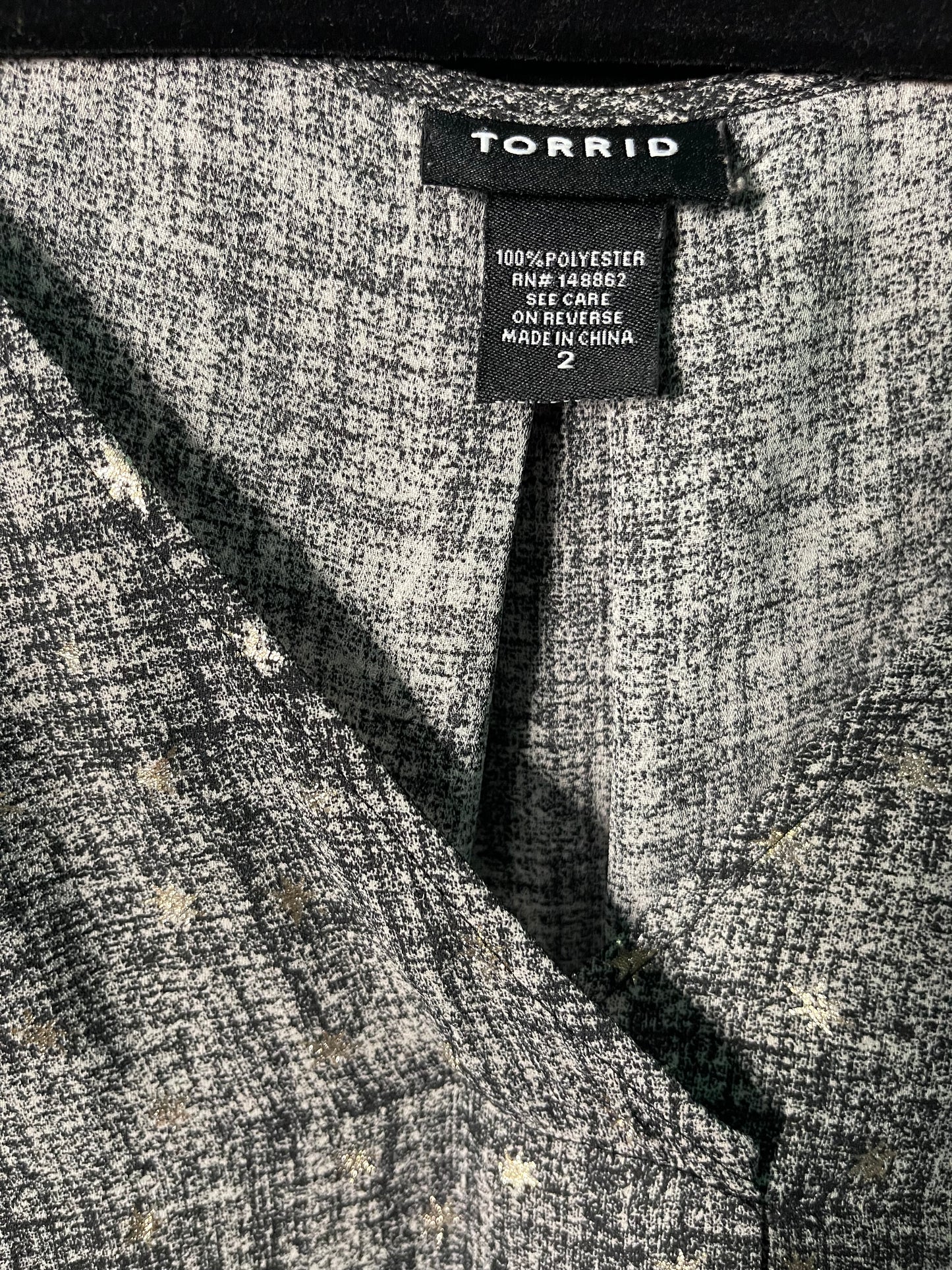 Grey V-Neck Sleeveless Blouse