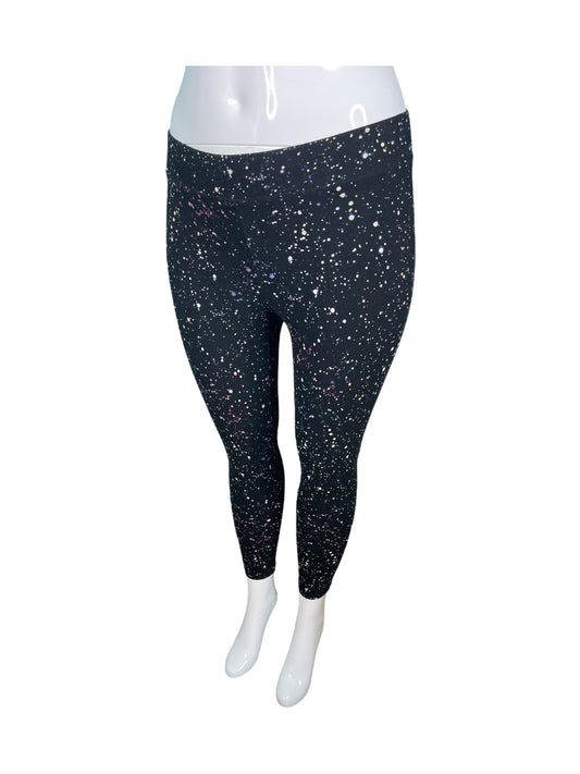 Black w/ Colourful Galaxy patterned Leggings