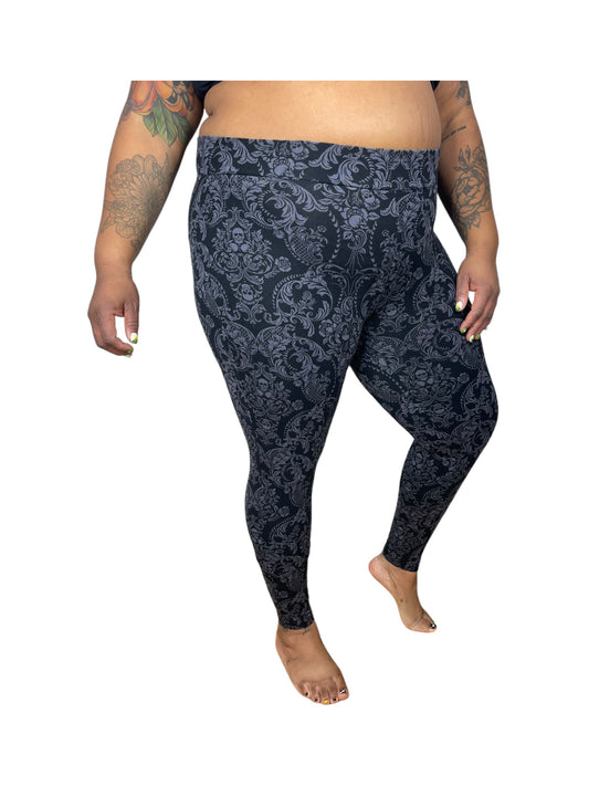 Black & Grey Skull Leggings (2)