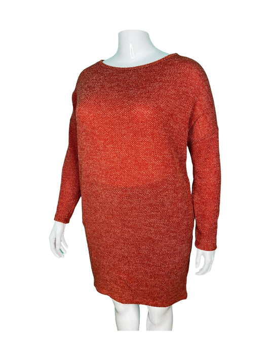 Burnt Orange Long Sleeved Dress