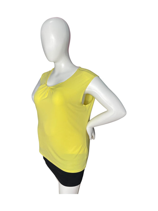Yellow Cap Sleeved Blouse