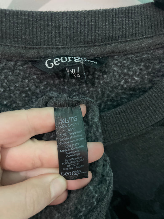 Dark Grey Army Patterned Crewneck Sweatshirt