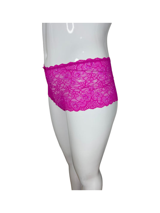 Pink Lace Boyshort Underwear
