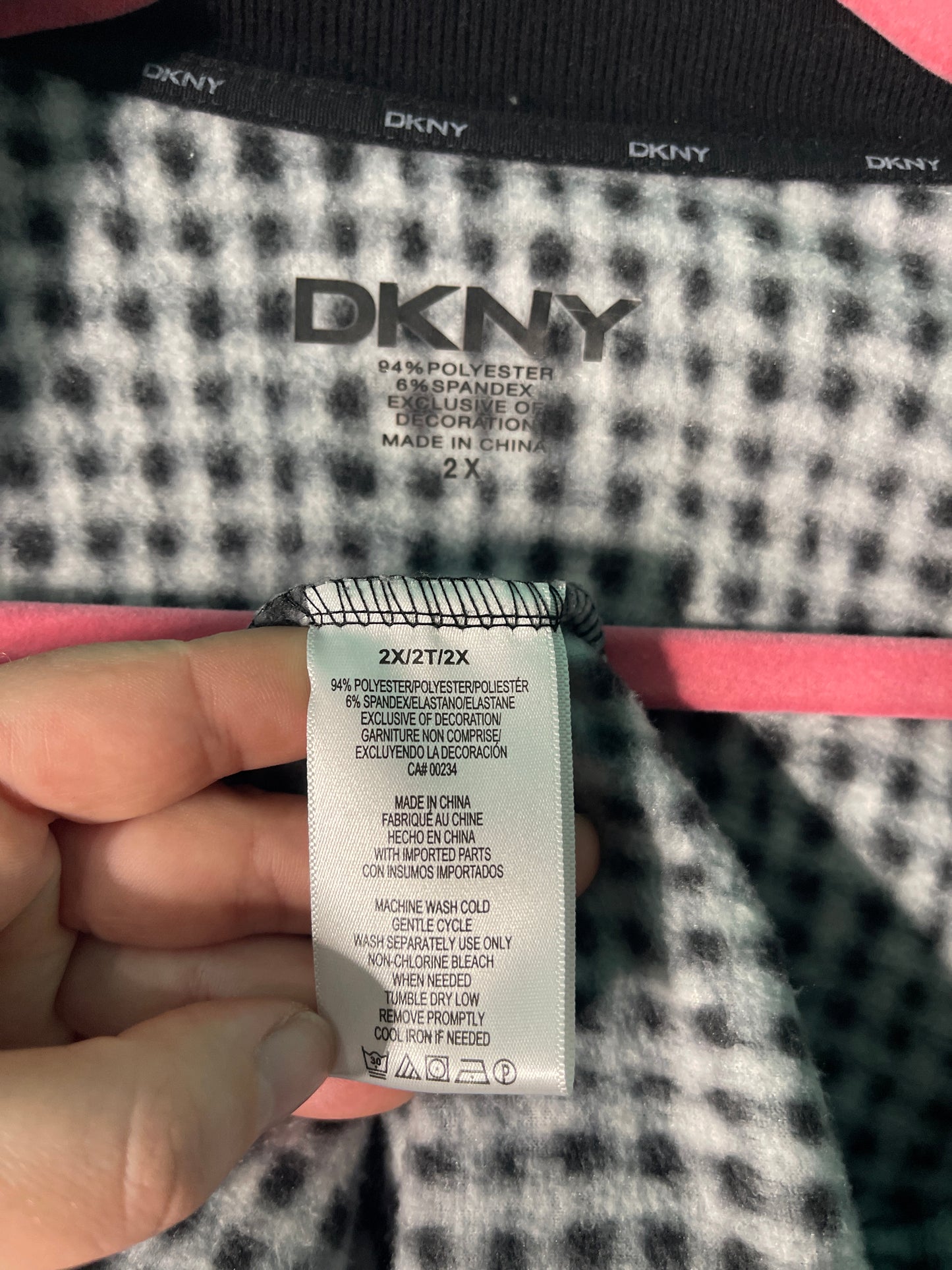 Black & White Plaid Waterfall Cardigan