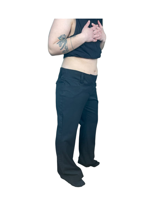 Black Front Pocket Dress Pants