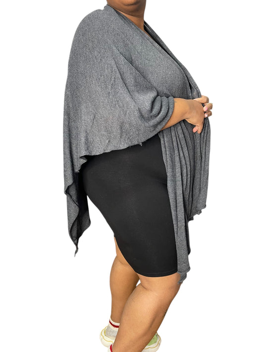 Grey Shawl Cardigan