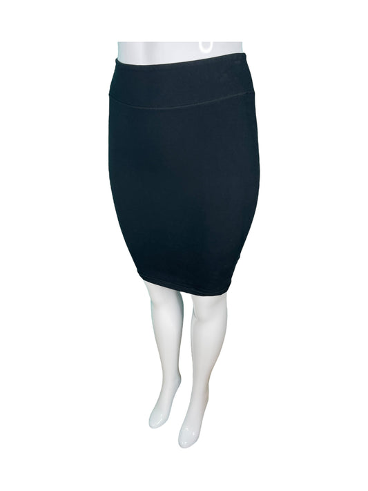 Black Fitted Bodycon Skirt