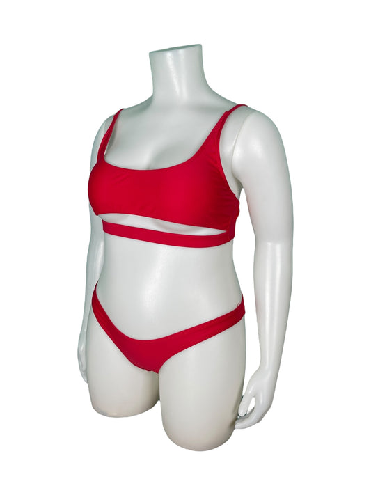 Red Bikini Swimwear Set