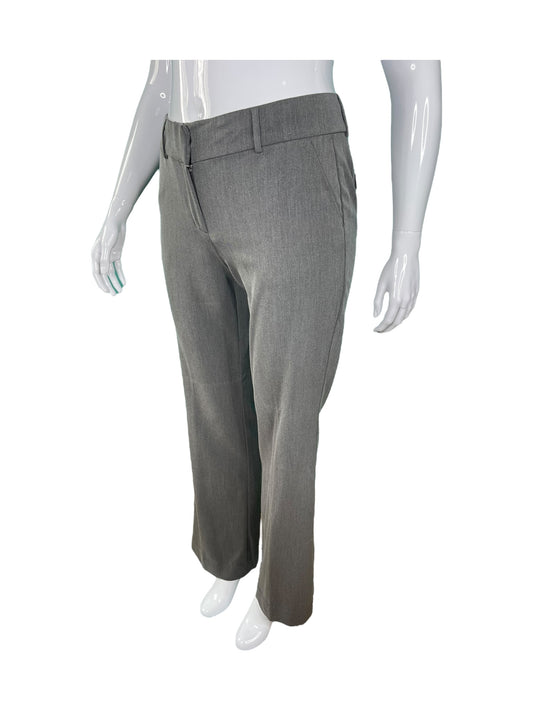 Grey Flair Leg Dress Pants
