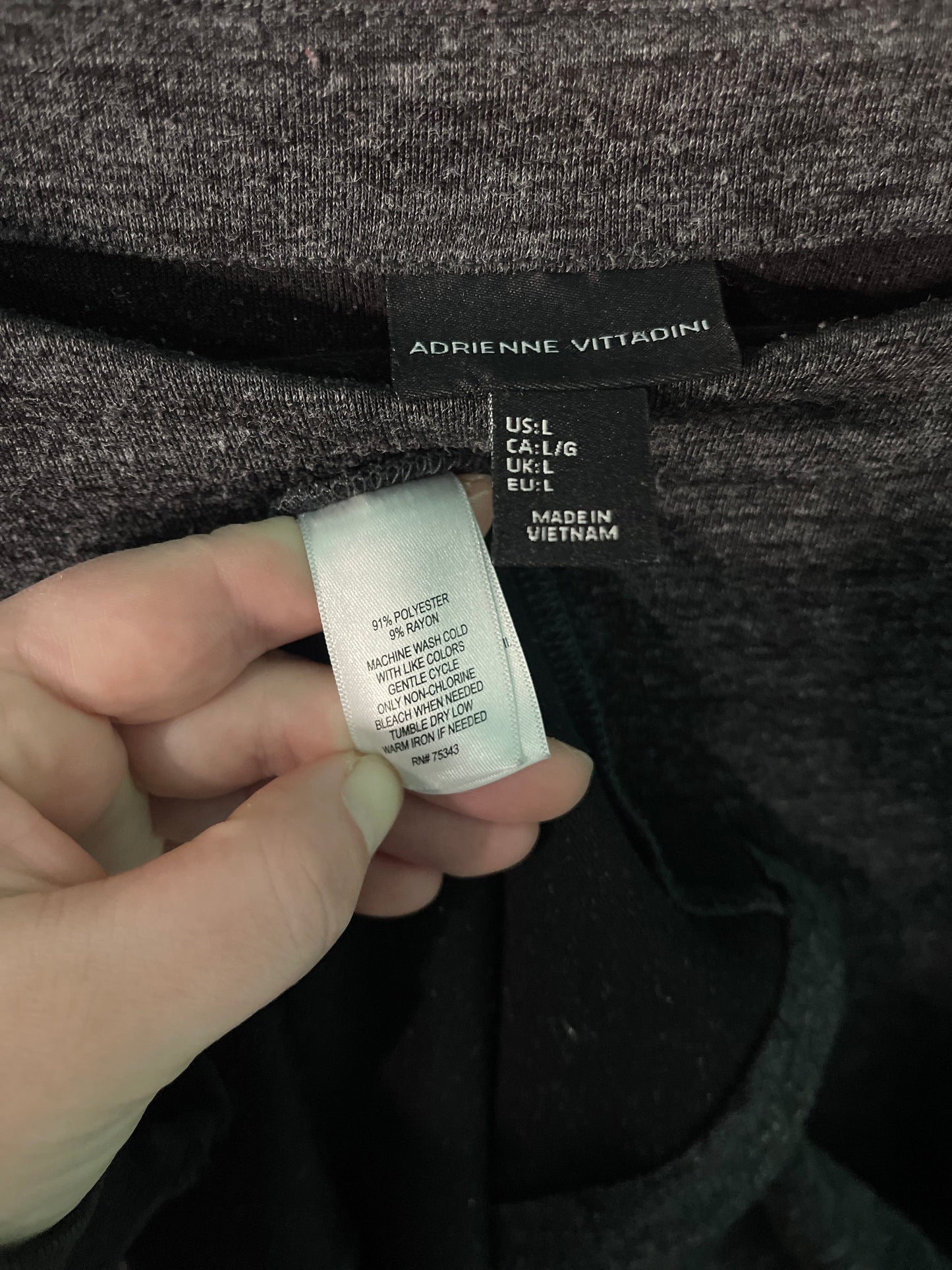 Dark Grey 3/4 Sleeved Mini Dress