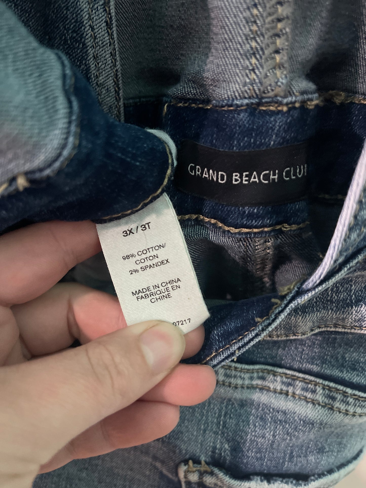 Light Blue Distressed Shorts Overalls