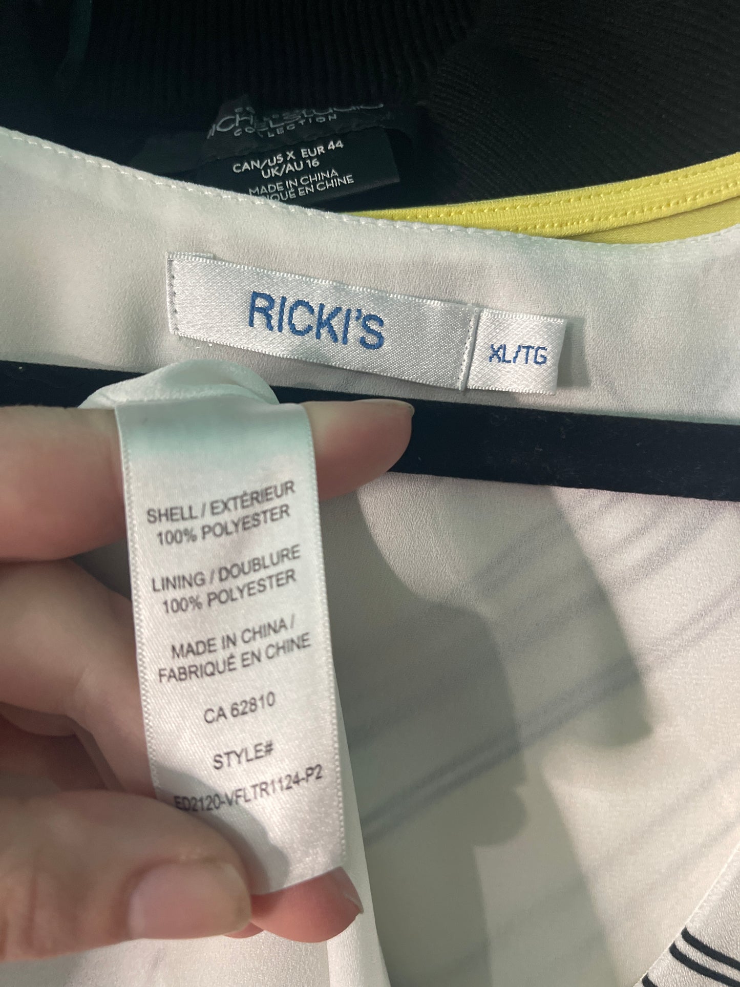 White with Black Plaid Cap Sleeved Blouse