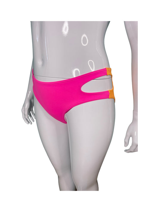 Fluorescent Pink & Orange Swimwear Bottoms
