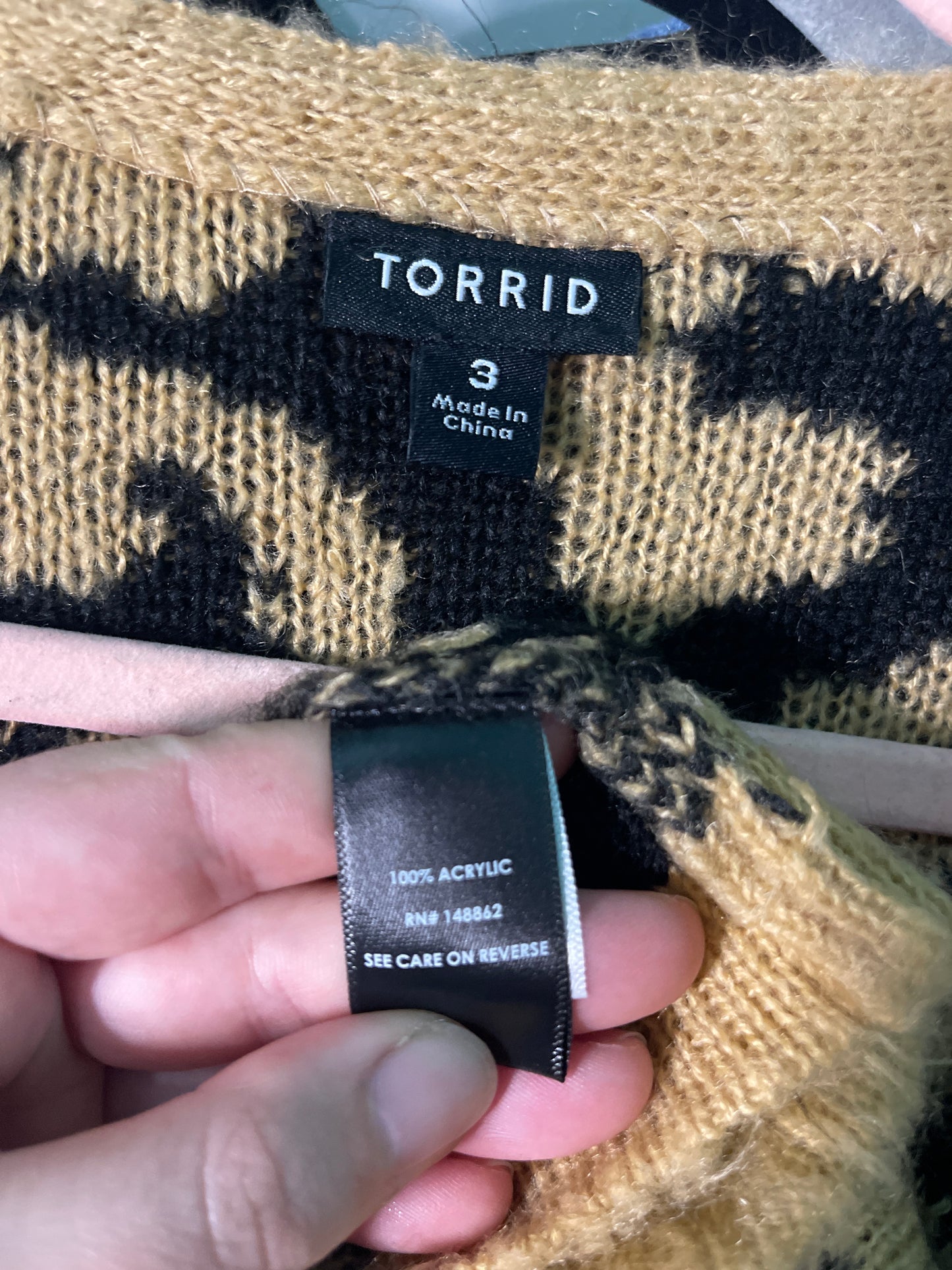 Black & Tan Cheetah Print Maxi Cardigan